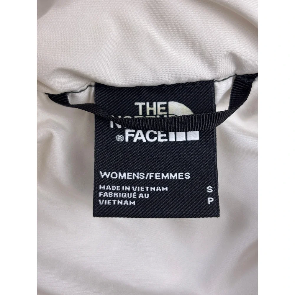 The North Face Womens White Quilted Puffer Jacket Full Zip Small